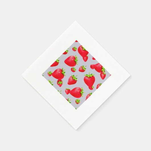 aardbei servet (Hoek)