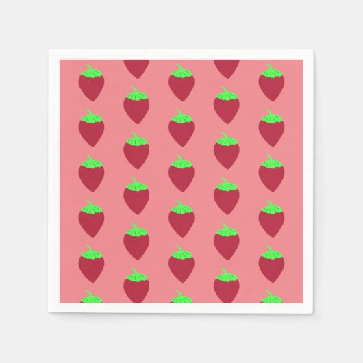Aardbei Servet (Voorkant)