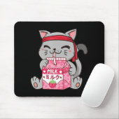 Aardbei Shake Strawberry Milk Cat Kawaii Neko A Muismat (Met muis)