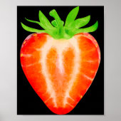 Aardbei Shirt Volwassenen Mannen Vrouwen Kinderen  Poster (Voorkant)