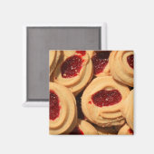 Aardbei Shortbread koekjes magneet (Voorkant / Achterkant)