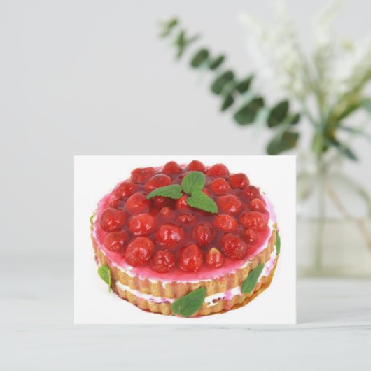 Aardbei Shortcake Briefkaart (Staand voorkant)