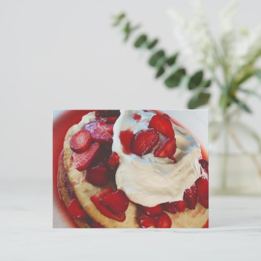 Aardbei Shortcake Briefkaart (Staand voorkant)