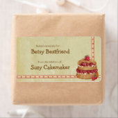 Aardbei Shortcake Gepersonaliseerde labels (Insitu)