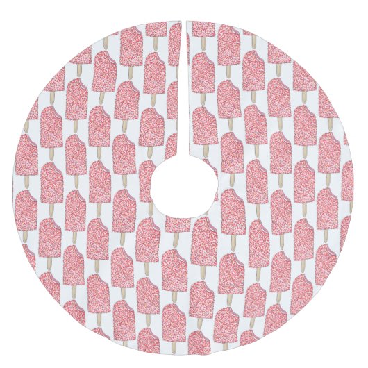 Aardbei Shortcake Ice Cream Popsicle Junk Food Kerstboom Rok (Voorkant)