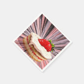 Aardbei Shortcake nostalgie Servet (Hoek)