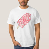 Aardbei Shortcake Popsicle Tee Shirt (Voorkant)
