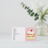 Aardbei Shortcake remake Visitekaartje (Staand voorkant)