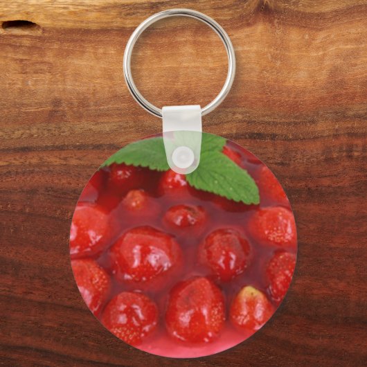 Aardbei Shortcake Sleutelhanger (Voorkant)