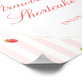 Aardbei Shortcake Tafelbord Poster (Hoek)