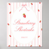 Aardbei Shortcake Tafelbord Poster (Voorkant)