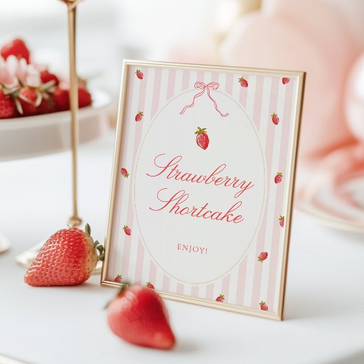 Aardbei Shortcake Tafelbord Poster