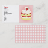 Aardbei Shortcake Visitekaartje (Voorkant / Achterkant)