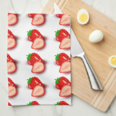 Aardbei Sjabloon Maak je eigen modern design Theedoek (Quarter Fold)