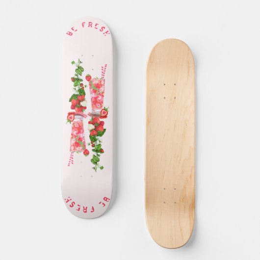 Aardbei skateboard vruchten van de Juice Cool-Drin (Voorkant)