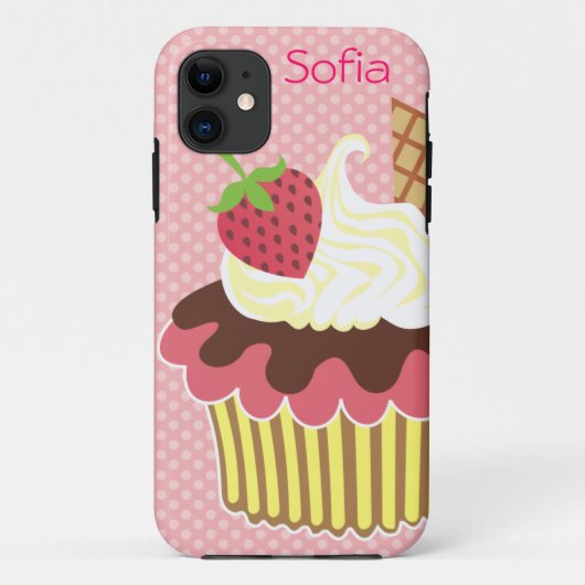 Aardbei & Slagroom iPhone 5 Casemate Hoesje (Achterkant)