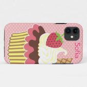 Aardbei & Slagroom iPhone 5 Casemate Hoesje (Achterkant (horizontaal))