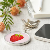 Aardbei Sleutelhanger (Zijkant)