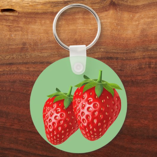 Aardbei Sleutelhanger (Achterkant)