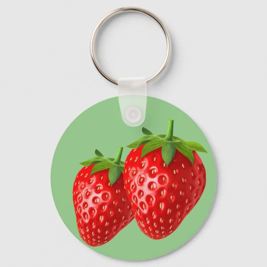 Aardbei Sleutelhanger (Achterkant)