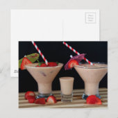 Aardbei Smoothie Briefkaart (Voorkant / Achterkant)