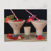 Aardbei Smoothie Briefkaart (Voorkant)