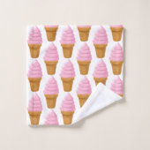 Aardbei Soft Serve Pickleball Sweet White Bad Handdoek (Wasdoekje)