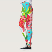 Aardbei Spatpatroon Leggings (Links)