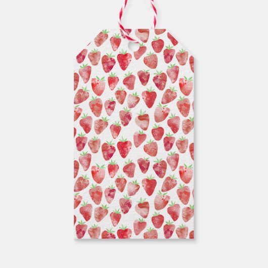 Aardbei, speciaal aangepast cadeaulabel (Achterkant)