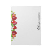 Aardbei, speciaal aangepast notitieblok (Linkerzijde)