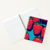 Aardbei spiraal notebook notitieboek (Binnen)