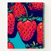 Aardbei spiraal notebook notitieboek (Achterkant)