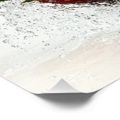 Aardbei Splash Perfect Poster (Hoek)