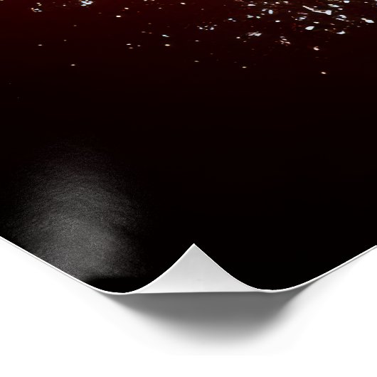 Aardbei Splash Perfect Poster (Hoek)