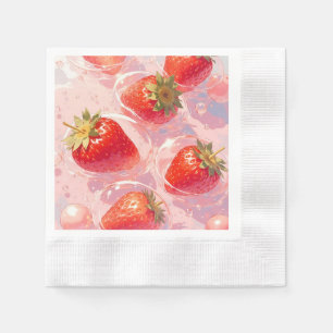 Aardbei Splash Servet