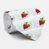 Aardbei Splash Stropdas (Opgerold)