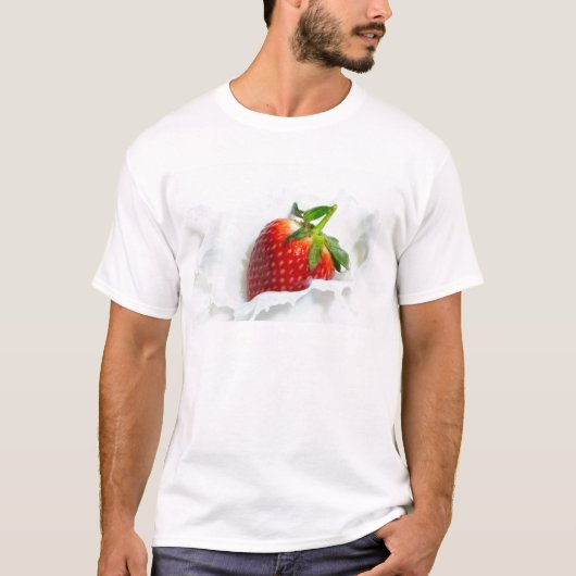 Aardbei Splash T-shirt (Voorkant)