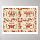 Aardbei Stampede Verjaardagsfeest Voedselborden Poster (Voorkant)