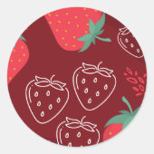 Aardbei sticker (Voorkant)