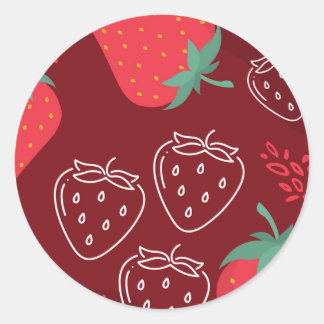 Aardbei sticker