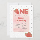 Aardbei Stip ONE Kaart (Voorkant)