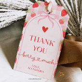 Aardbei Strawberry Favor cadeau label Cadeaulabel