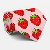 Aardbei Stropdas (Opgerold)