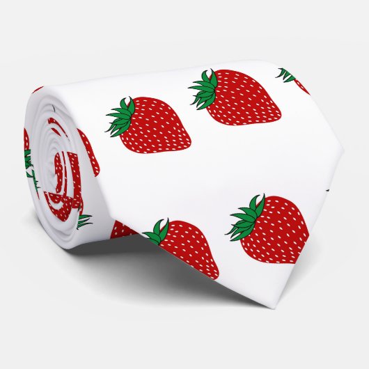 Aardbei Stropdas #2 (Opgerold)