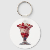 Aardbei Sundae Sleutelhanger (Voorkant)