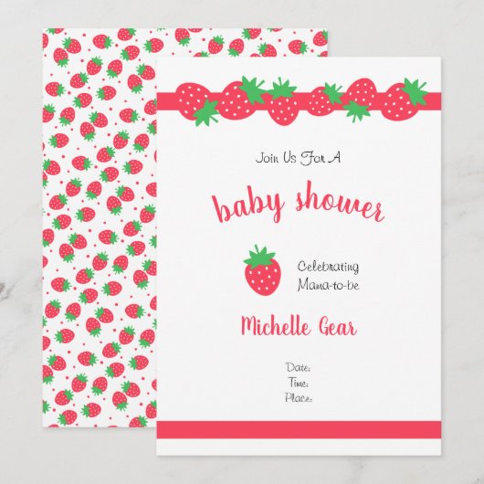 Aardbei Sweet (Voorkant / Achterkant)