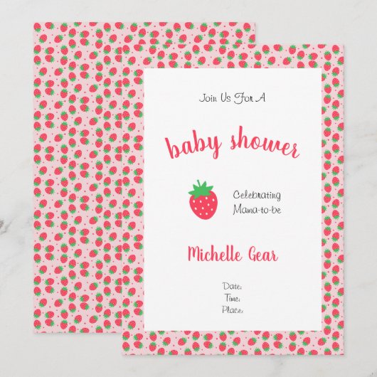 Aardbei Sweet (Voorkant / Achterkant)