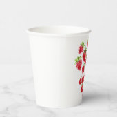 Aardbei Sweet Een 1e verjaardag Papieren Bekers (Rechts)