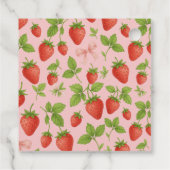 Aardbei Sweet Kids verjaardagsfeestje - Bedankjes Labels (Achterkant)