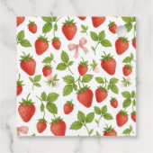 Aardbei Sweet Kids verjaardagsfeestje - Bedankjes Labels (Achterkant)